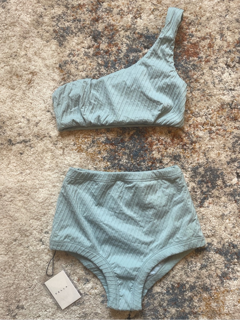 FELLA SWIM Lazarus Top and Marco Bottom in Dusty Blue